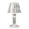 6 Clear 4.5 in Acrylic Crystal TABLE LAMPS Battery Operated LED Lights Party